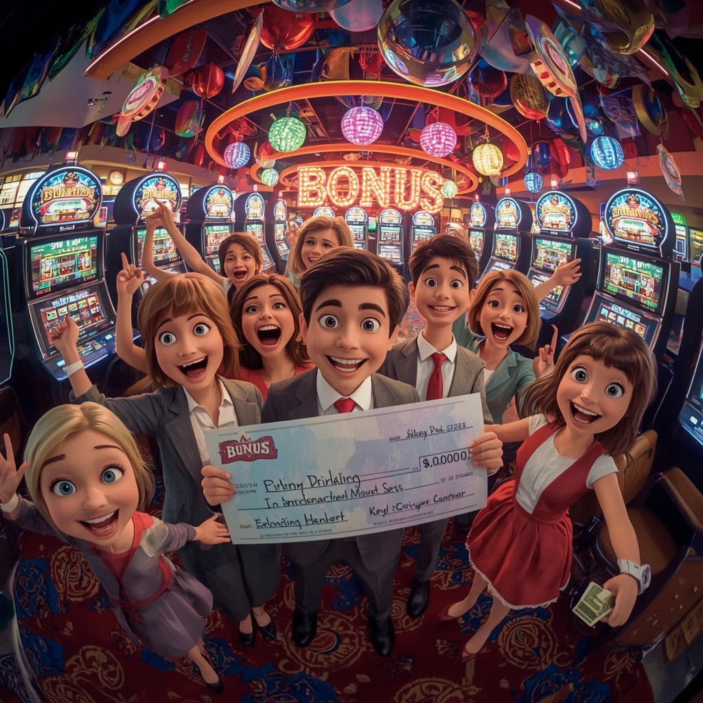 bonus dans les mains de l'homme au casino 2UP Casino