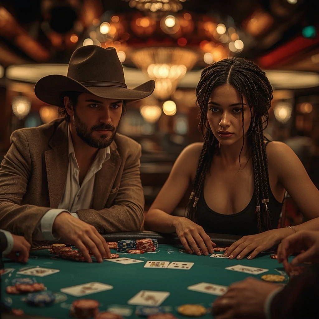photo de deux joueurs de poker 2UP Casino